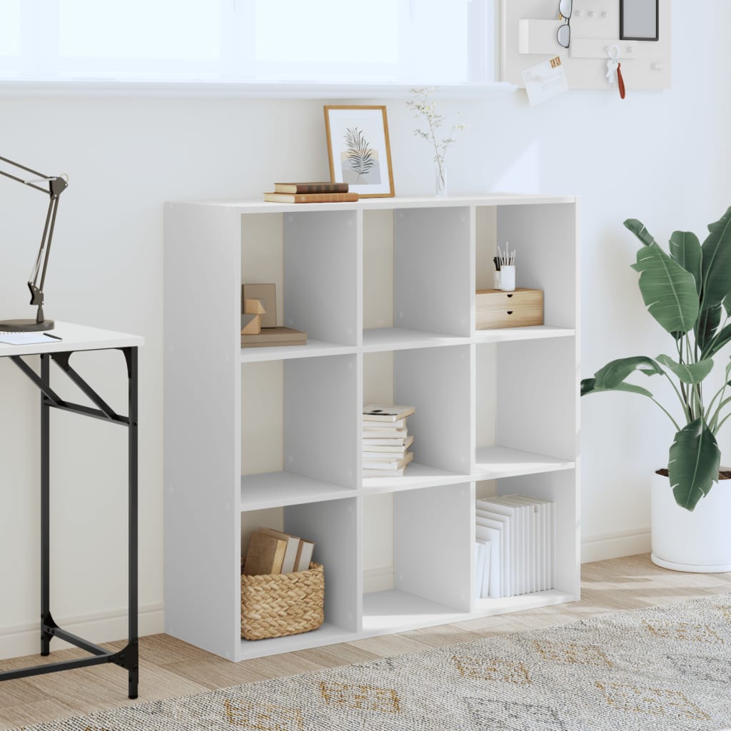 Bibliothèque blanc 102x32x102 cm bois d'ingénierie - XIOS