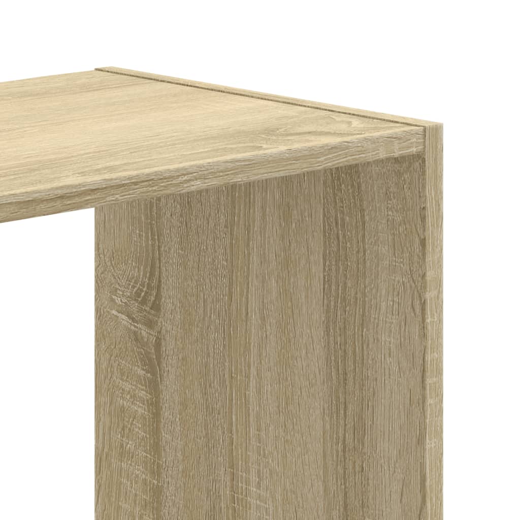 Bibliothèque chêne sonoma 102x32x102 cm bois d'ingénierie - XIOS