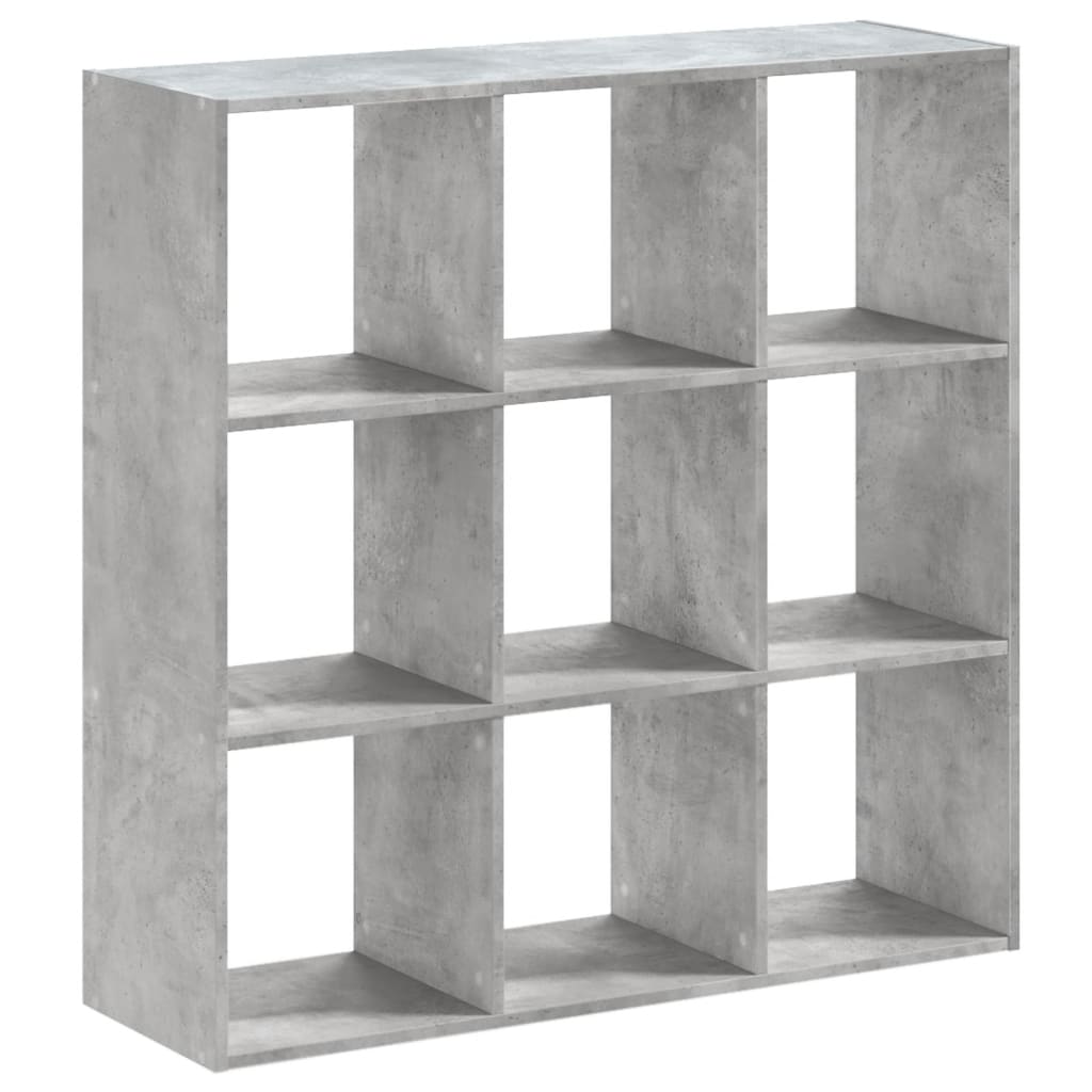 Bibliothèque gris béton 102x32x102 cm bois d'ingénierie - XIOS