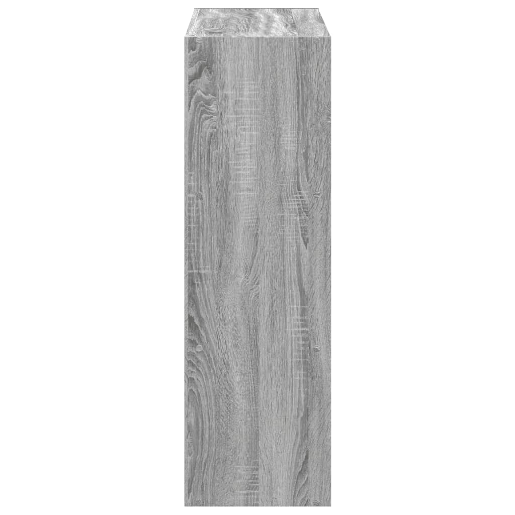Bibliothèque sonoma gris 102x32x102 cm bois d'ingénierie - XIOS