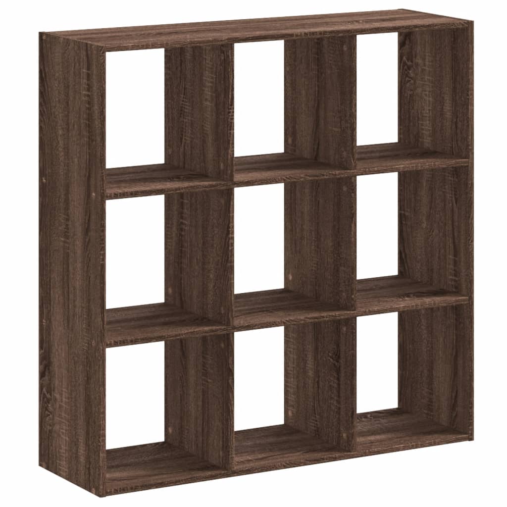 Bibliothèque chêne marron 102x32x102 cm bois d'ingénierie - XIOS