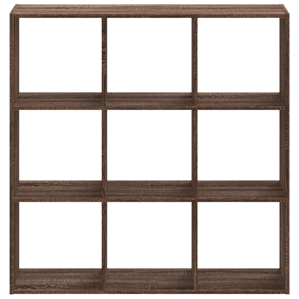 Bibliothèque chêne marron 102x32x102 cm bois d'ingénierie - XIOS