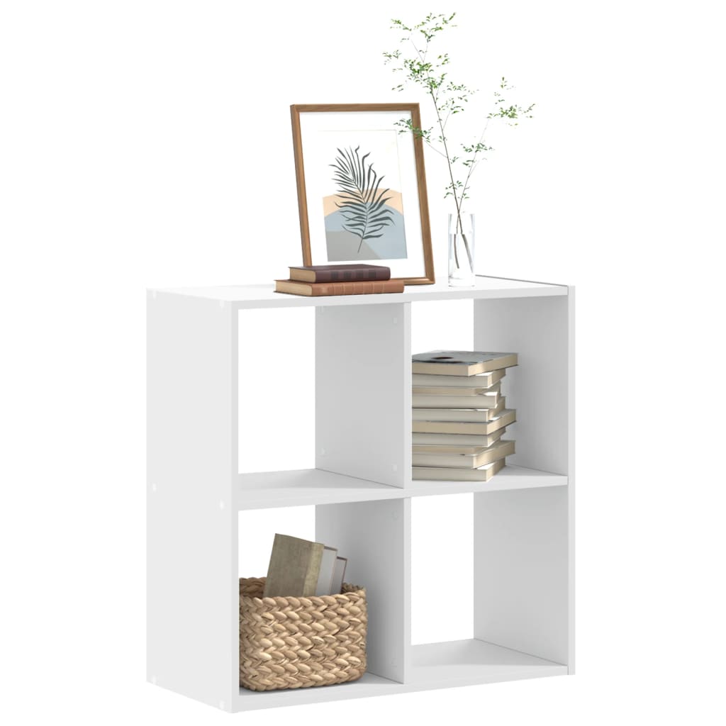 Bibliothèque blanc 68,5x32x68,5 cm bois d'ingénierie - XIOS