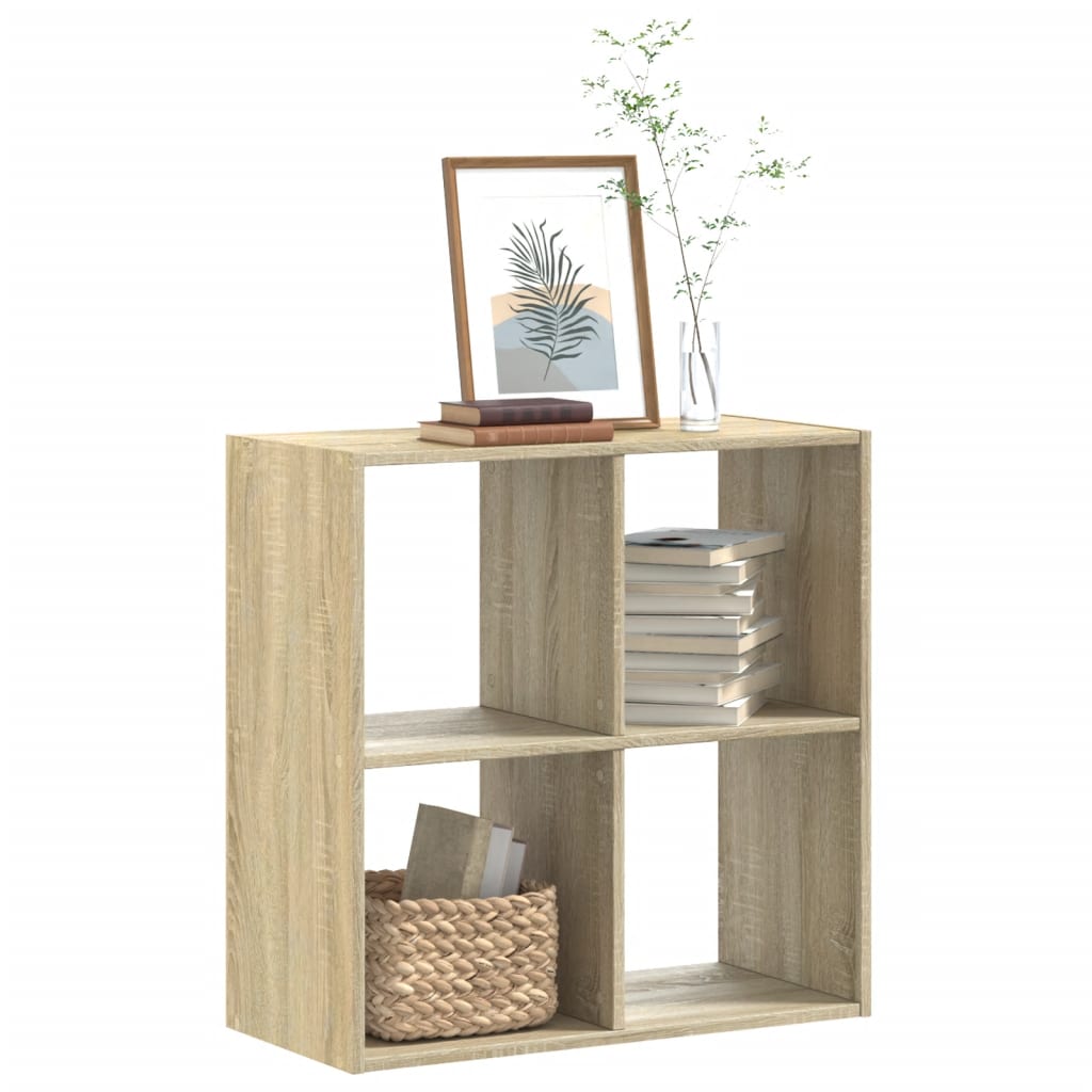 Bibliothèque chêne sonoma 68,5x32x68,5 cm bois d'ingénierie - XIOS