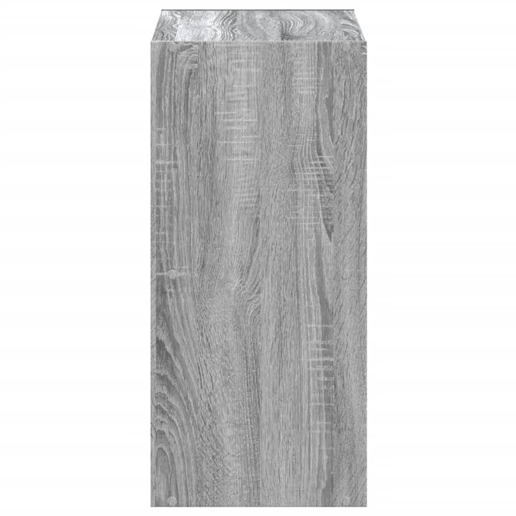 Bibliothèque sonoma gris 68,5x32x68,5 cm bois d'ingénierie - XIOS