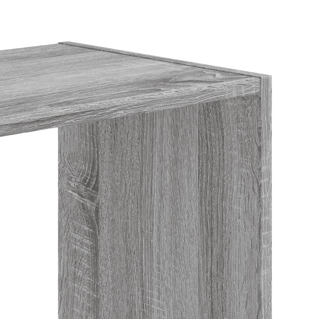 Bibliothèque sonoma gris 68,5x32x68,5 cm bois d'ingénierie - XIOS