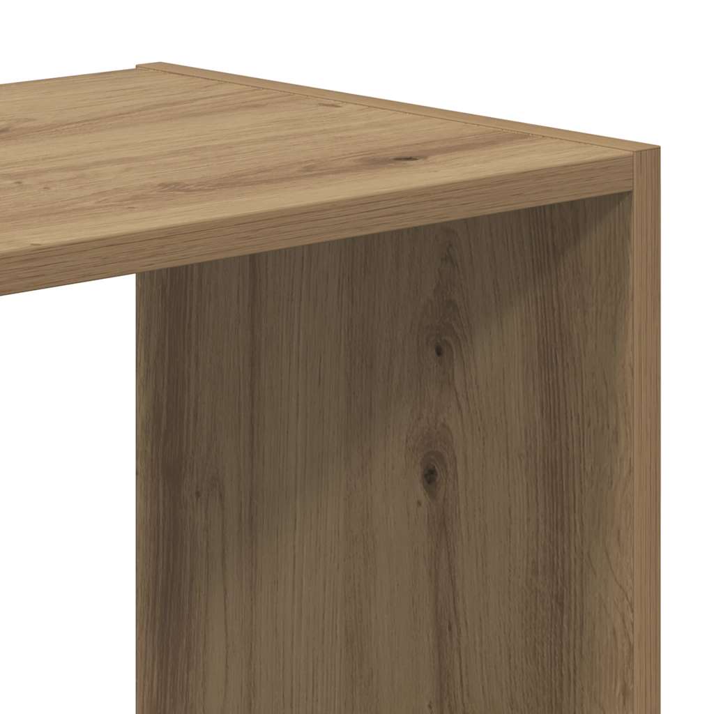 Bibliothèque chêne artisanal 68,5x32x68,5 cm bois d'ingénierie - XIOS