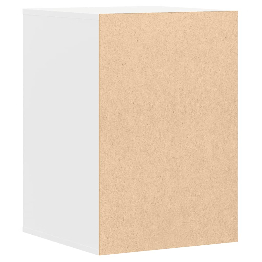 Commode d'angle blanc 40x41x58 cm bois d'ingénierie - XIOS