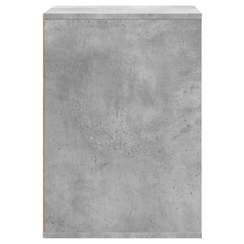 Commode d'angle gris béton 60x41x58 cm bois d'ingénierie - XIOS