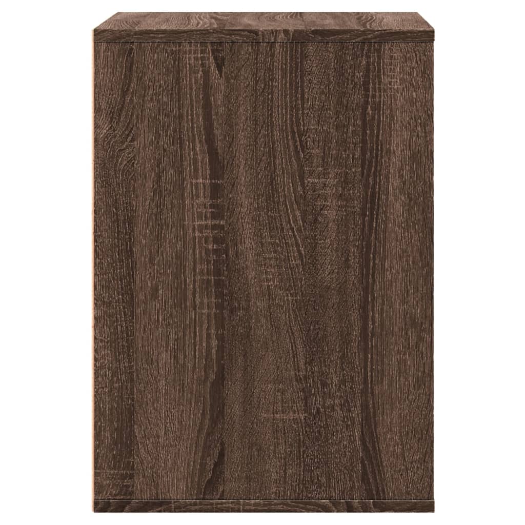 Commode d'angle chêne marron 60x41x58 cm bois d'ingénierie - XIOS