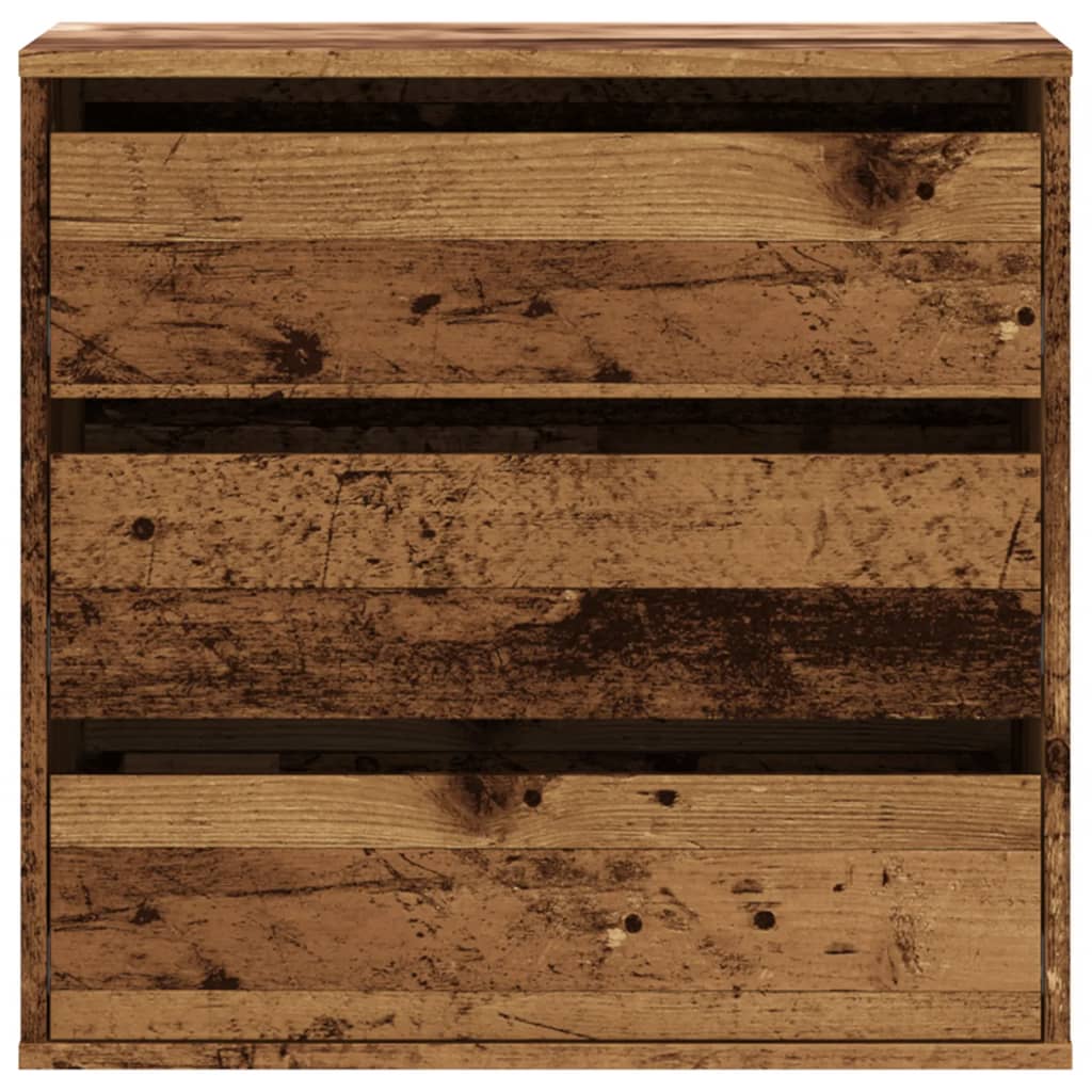 Commode d'angle vieux bois 60x41x58 cm bois d'ingénierie - XIOS