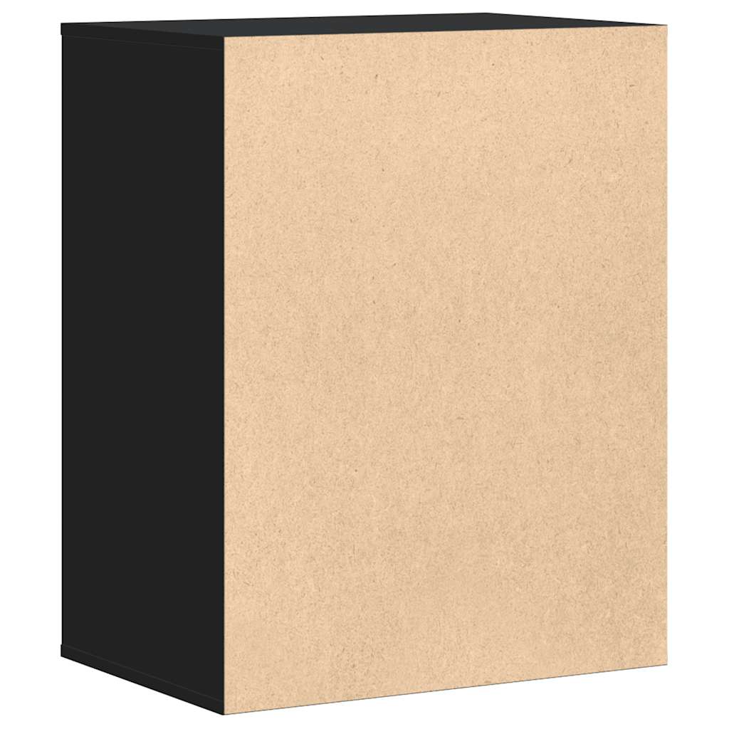 Commode d'angle noir 60x41x76 cm bois d'ingénierie - XIOS