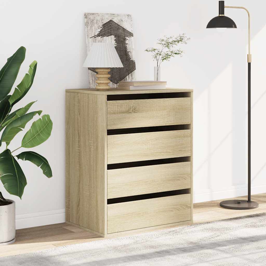Commode d'angle chêne sonoma 60x41x76 cm bois d'ingénierie - XIOS