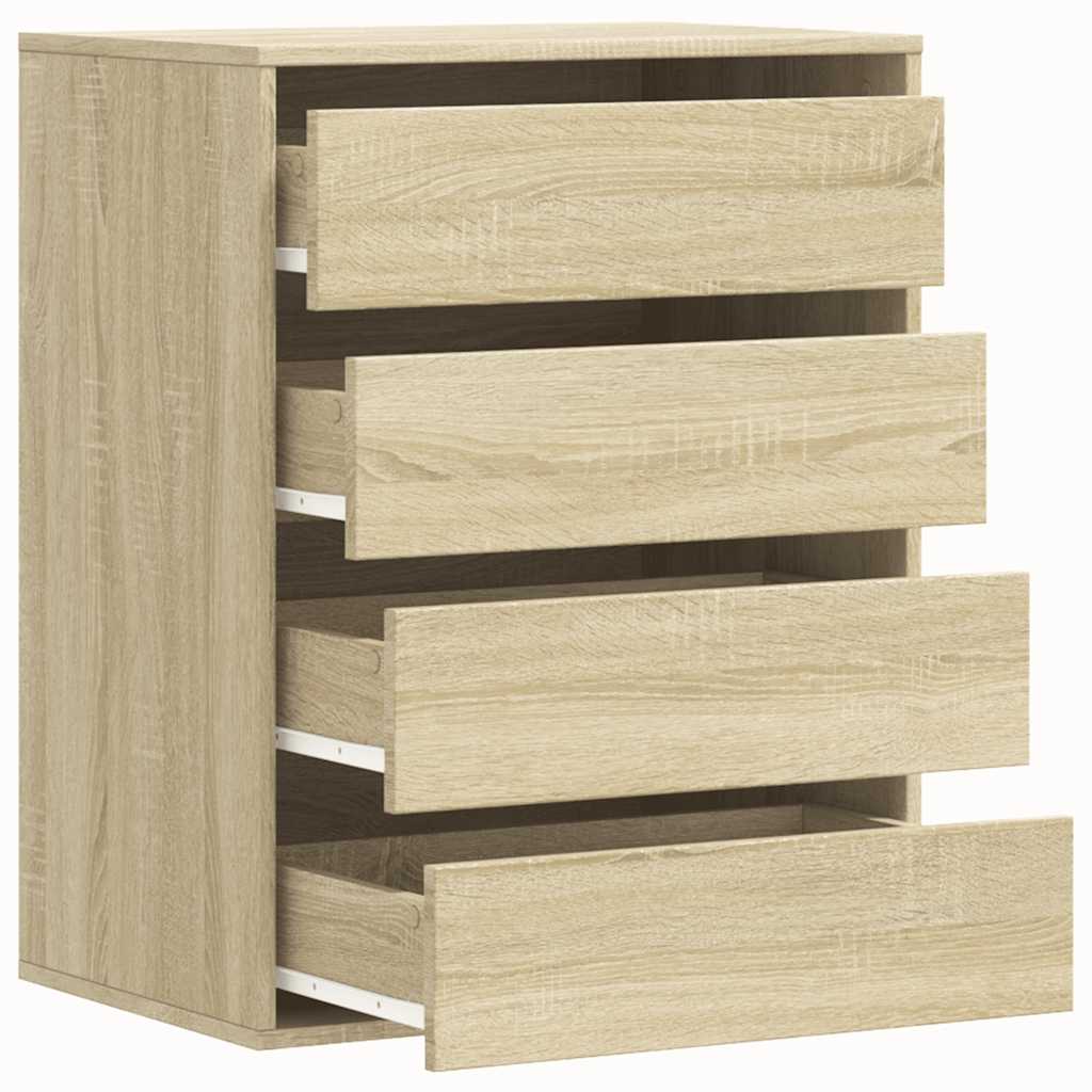 Commode d'angle chêne sonoma 60x41x76 cm bois d'ingénierie - XIOS