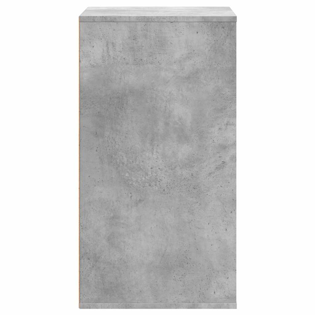 Commode d'angle gris béton 60x41x76 cm bois d'ingénierie - XIOS