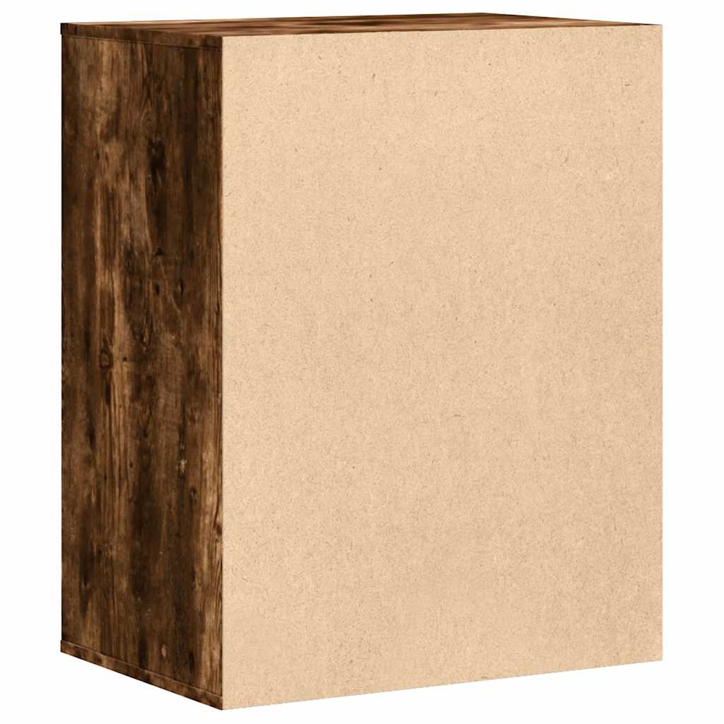 Commode d'angle chêne fumé 60x41x76 cm bois d'ingénierie - XIOS