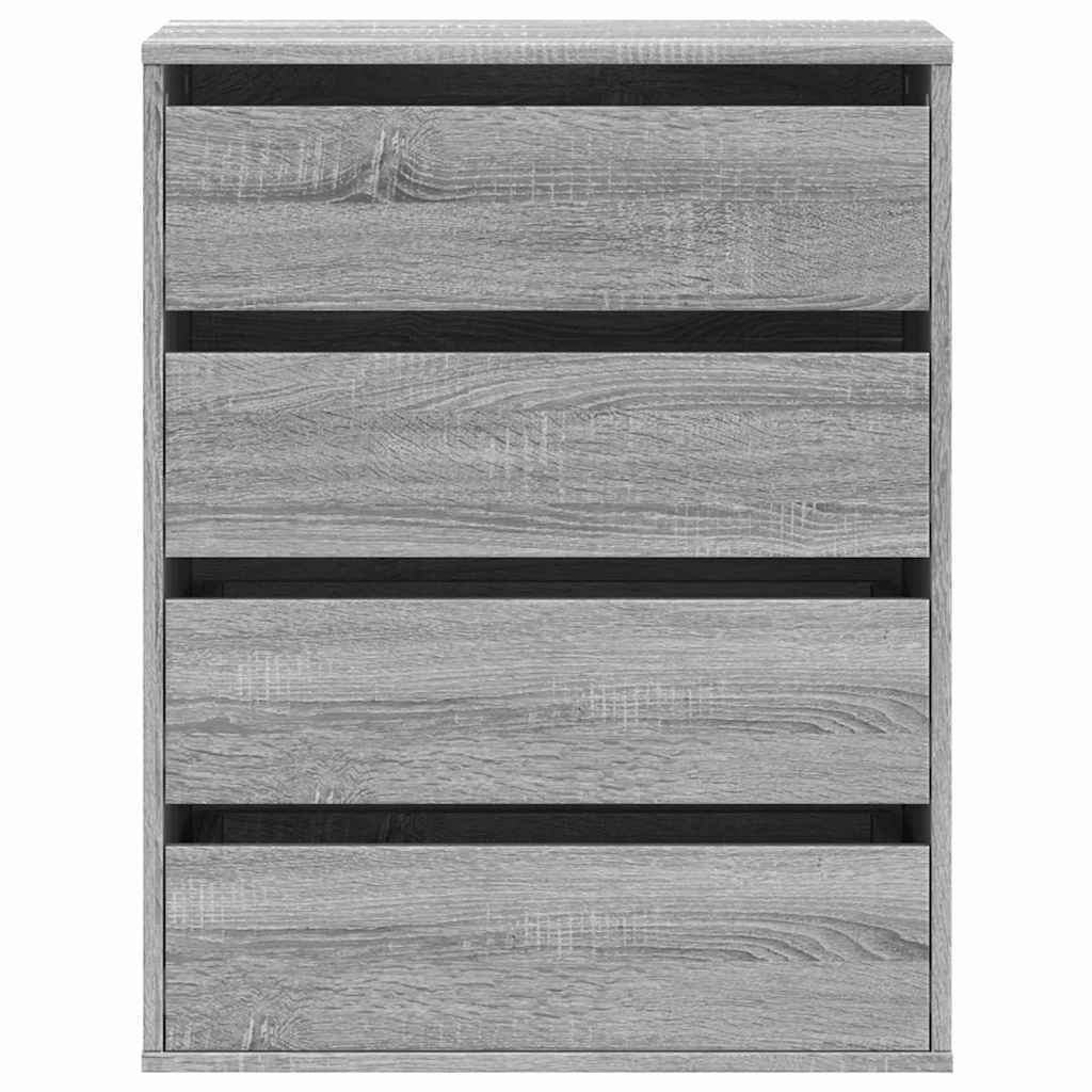 Commode d'angle sonoma gris 60x41x76 cm bois d'ingénierie - XIOS
