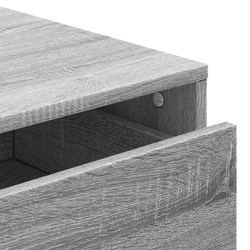 Commode d'angle sonoma gris 60x41x76 cm bois d'ingénierie - XIOS