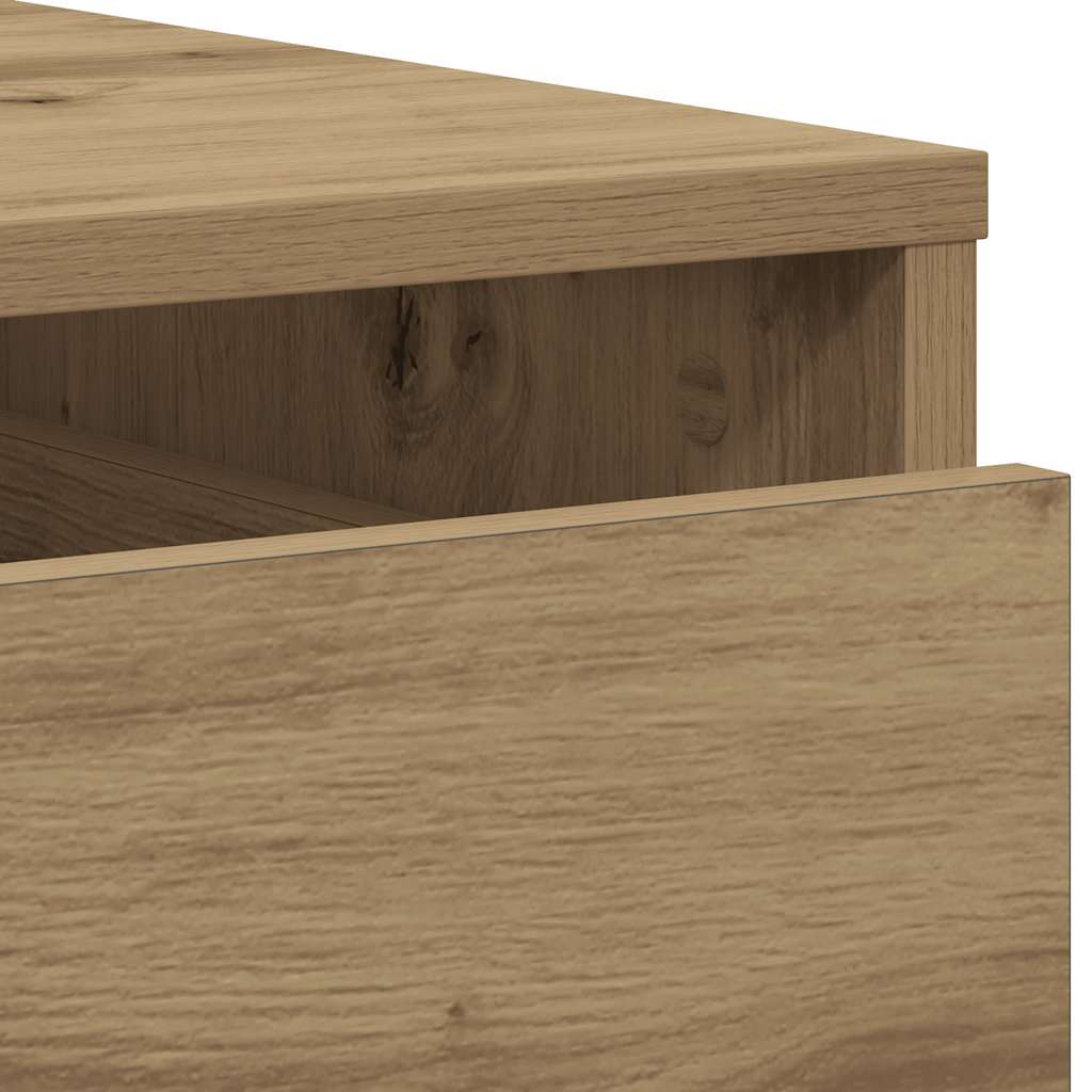 Commode d'angle chêne artisanal 60x41x76 cm bois d'ingénierie - XIOS