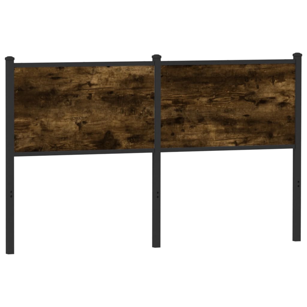 Tête de lit de remplacement chêne fumé 150 cm bois d'ingénierie et acier - XIOS