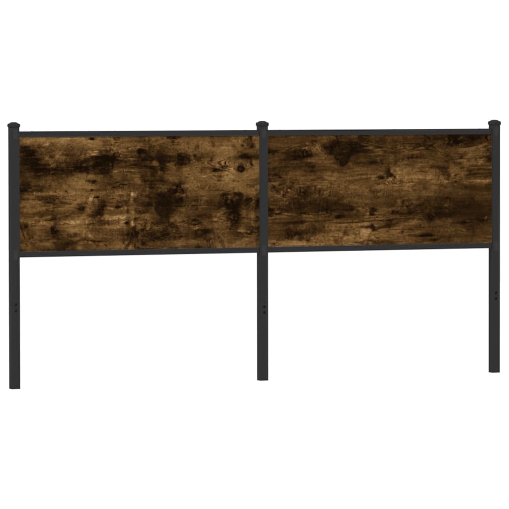 Tête de lit de remplacement chêne fumé 160 cm bois d'ingénierie et acier - XIOS
