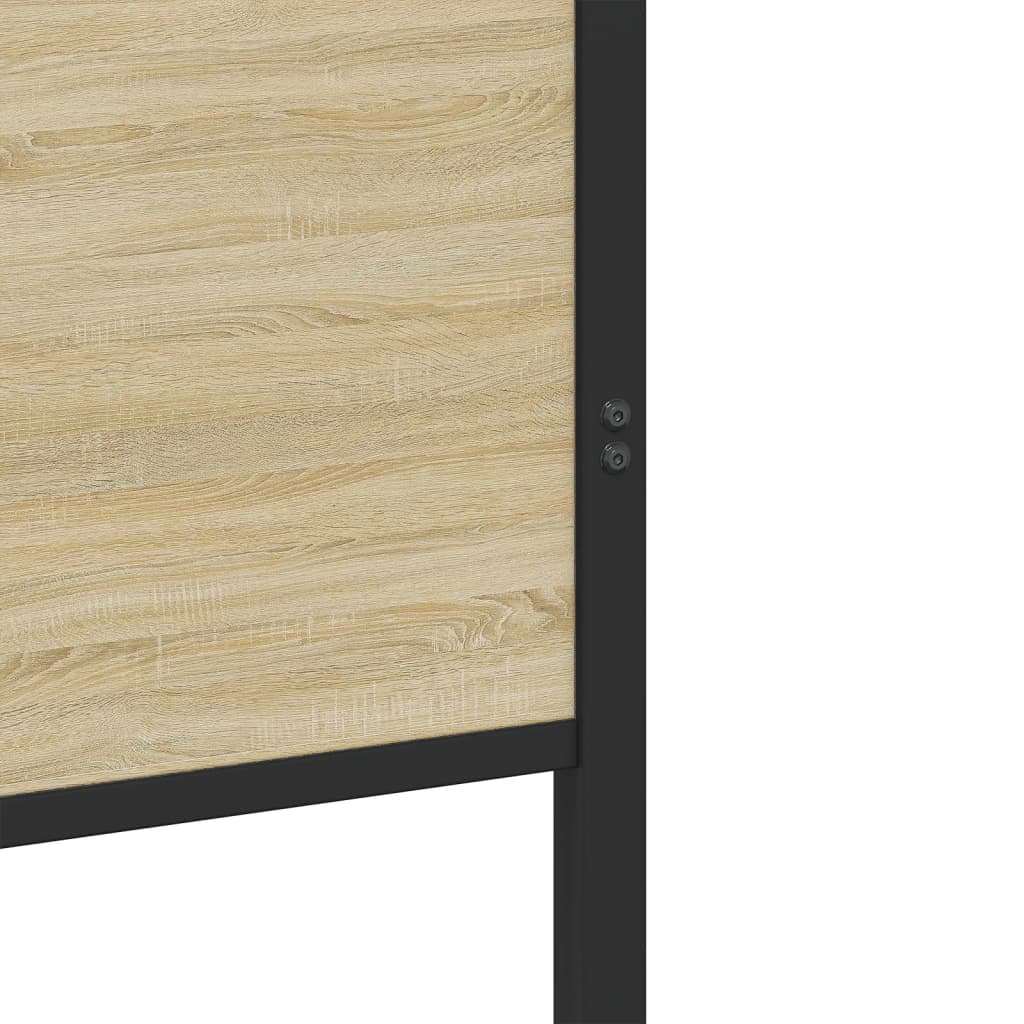 Cadre de lit en métal sans matelas chêne sonoma 100x200 cm - XIOS