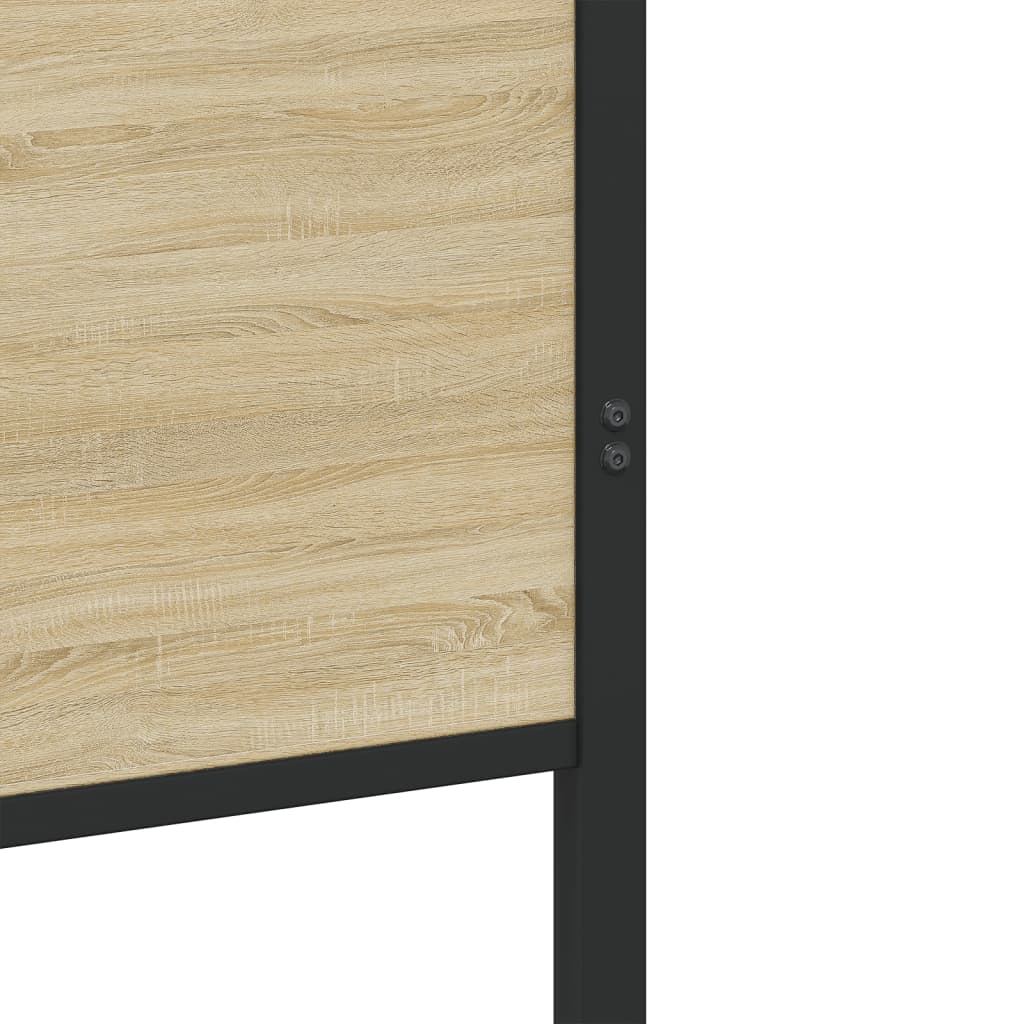 Cadre de lit en métal sans matelas chêne sonoma 120x200 cm - XIOS
