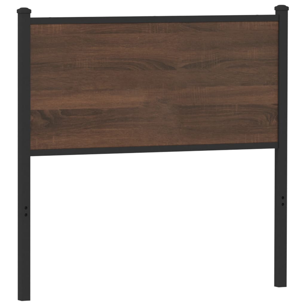 Tête de lit chêne marron 90 cm bois d'ingénierie et acier - XIOS