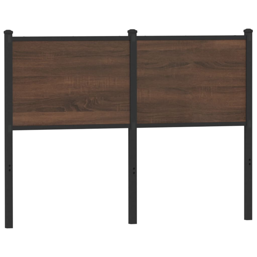 Tête de lit chêne marron 120 cm bois d'ingénierie et acier - XIOS