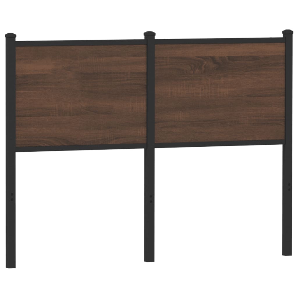 Tête de lit chêne marron 120 cm bois d'ingénierie et acier - XIOS