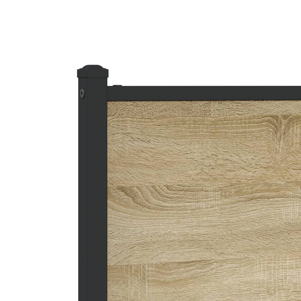 Cadre de lit en métal sans matelas chêne sonoma 80x200 cm - XIOS
