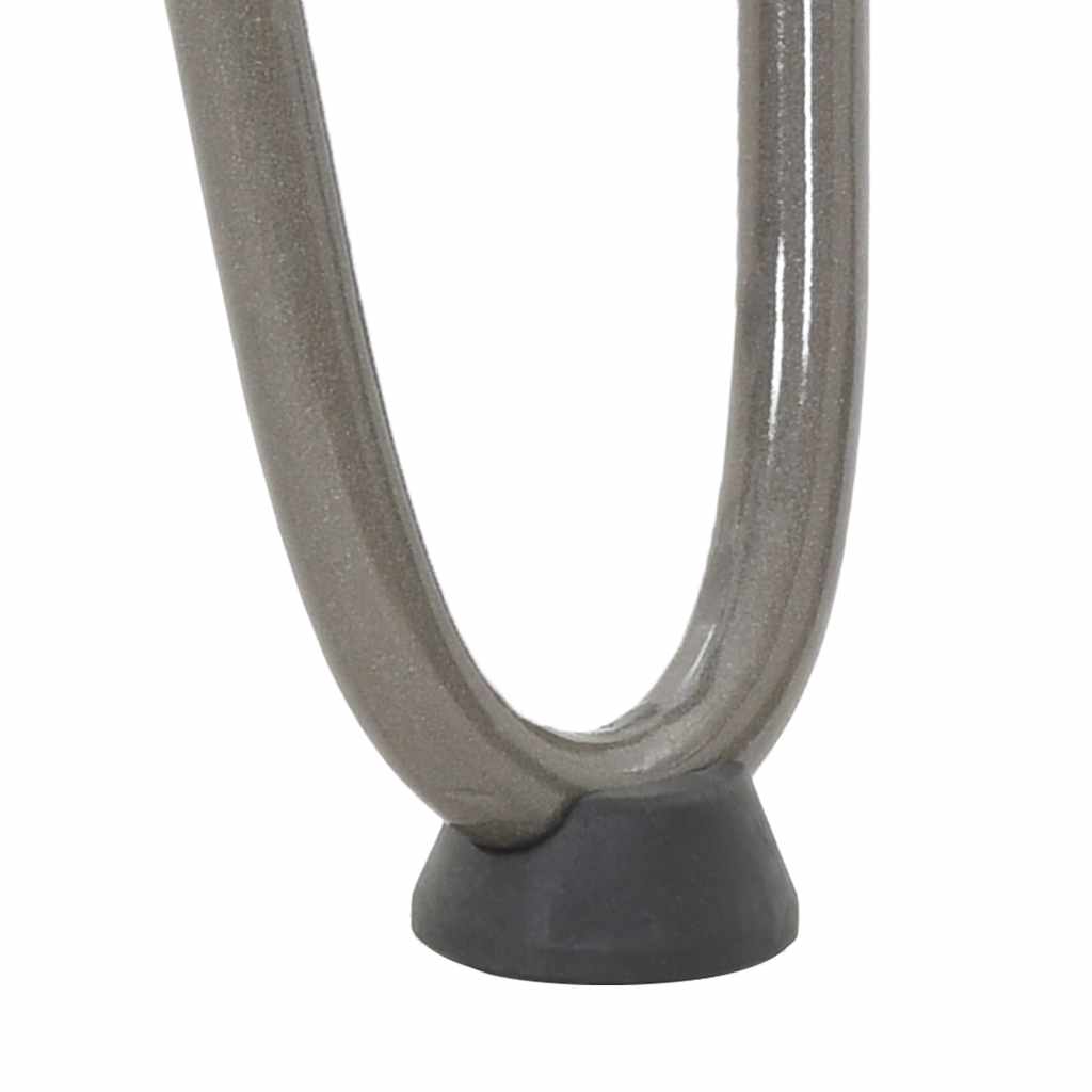 Pieds en épingle à cheveux pour table basse 4 pièces Acier naturel 20 cm Acier massif - XIOS