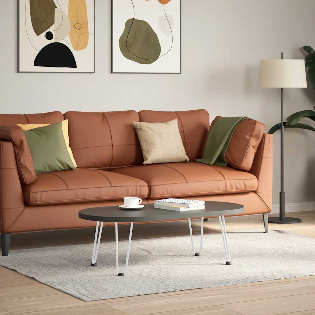 Pieds en épingle à cheveux pour table basse 4 pièces Blanc 30 cm Acier massif - XIOS