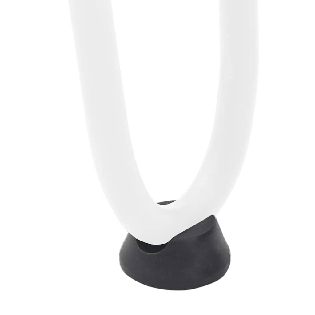 Pieds en épingle à cheveux pour table basse 4 pièces Blanc 30 cm Acier massif - XIOS