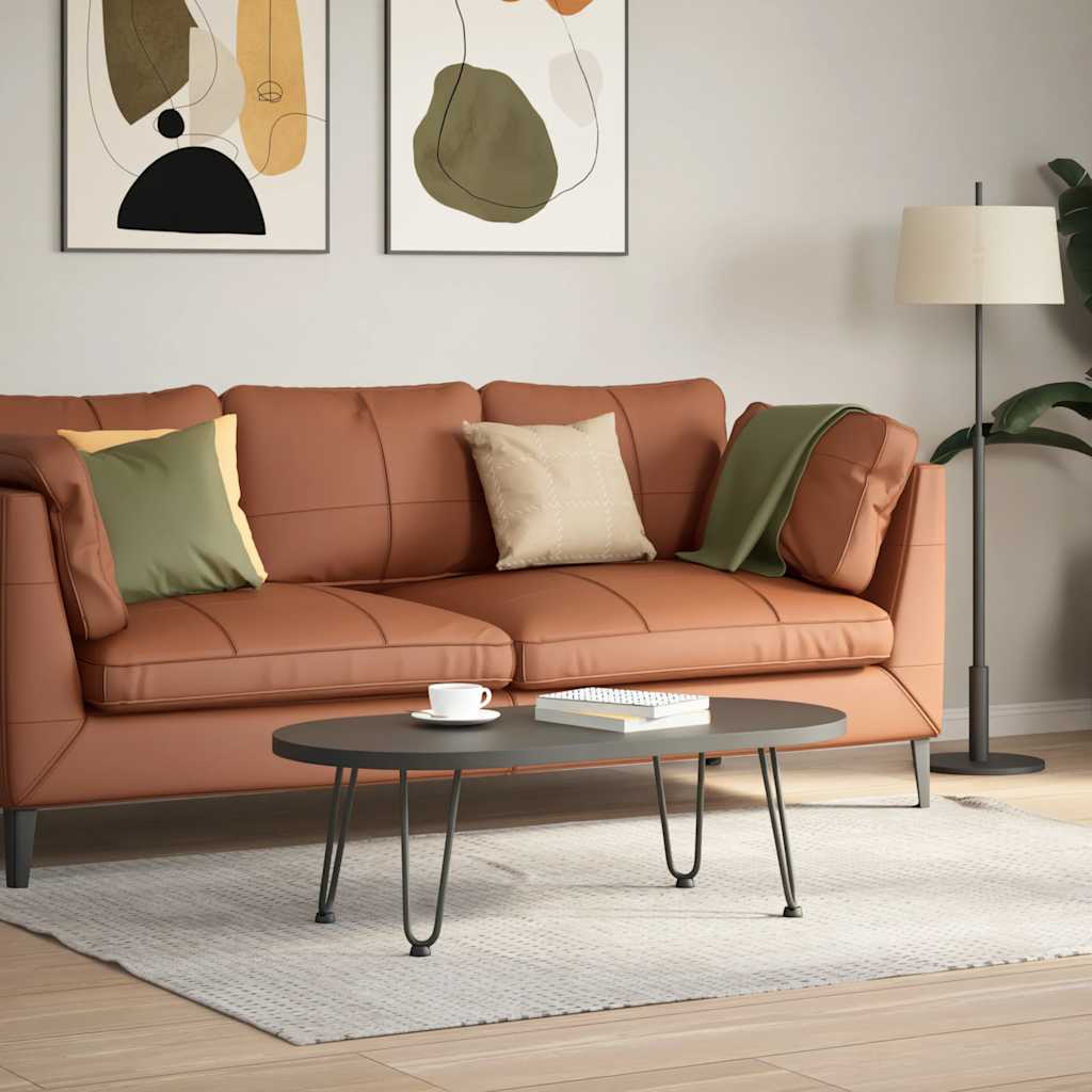 Pieds en épingle à cheveux pour table basse 4 pièces Anthracite 30 cm Acier massif - XIOS