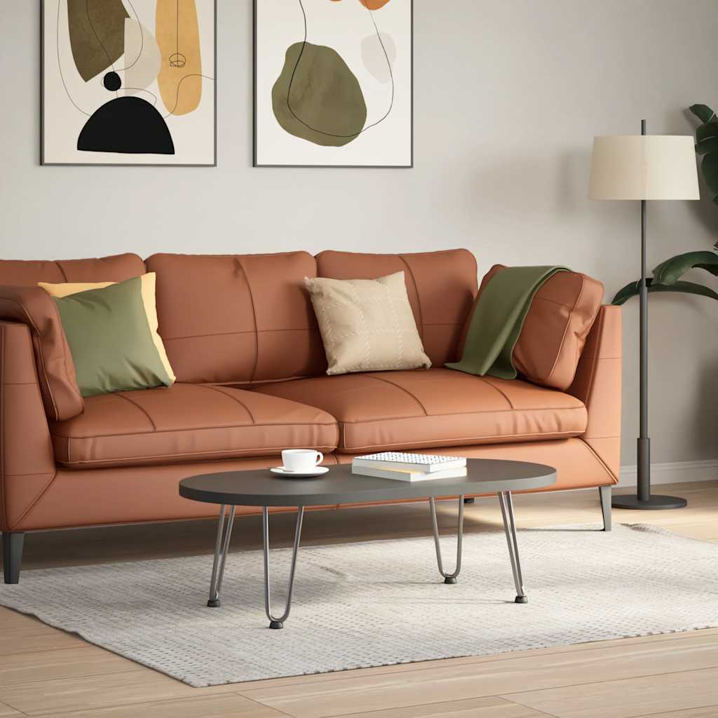 Pieds en épingle à cheveux pour table basse 4 pièces Acier naturel 30 cm Acier massif - XIOS