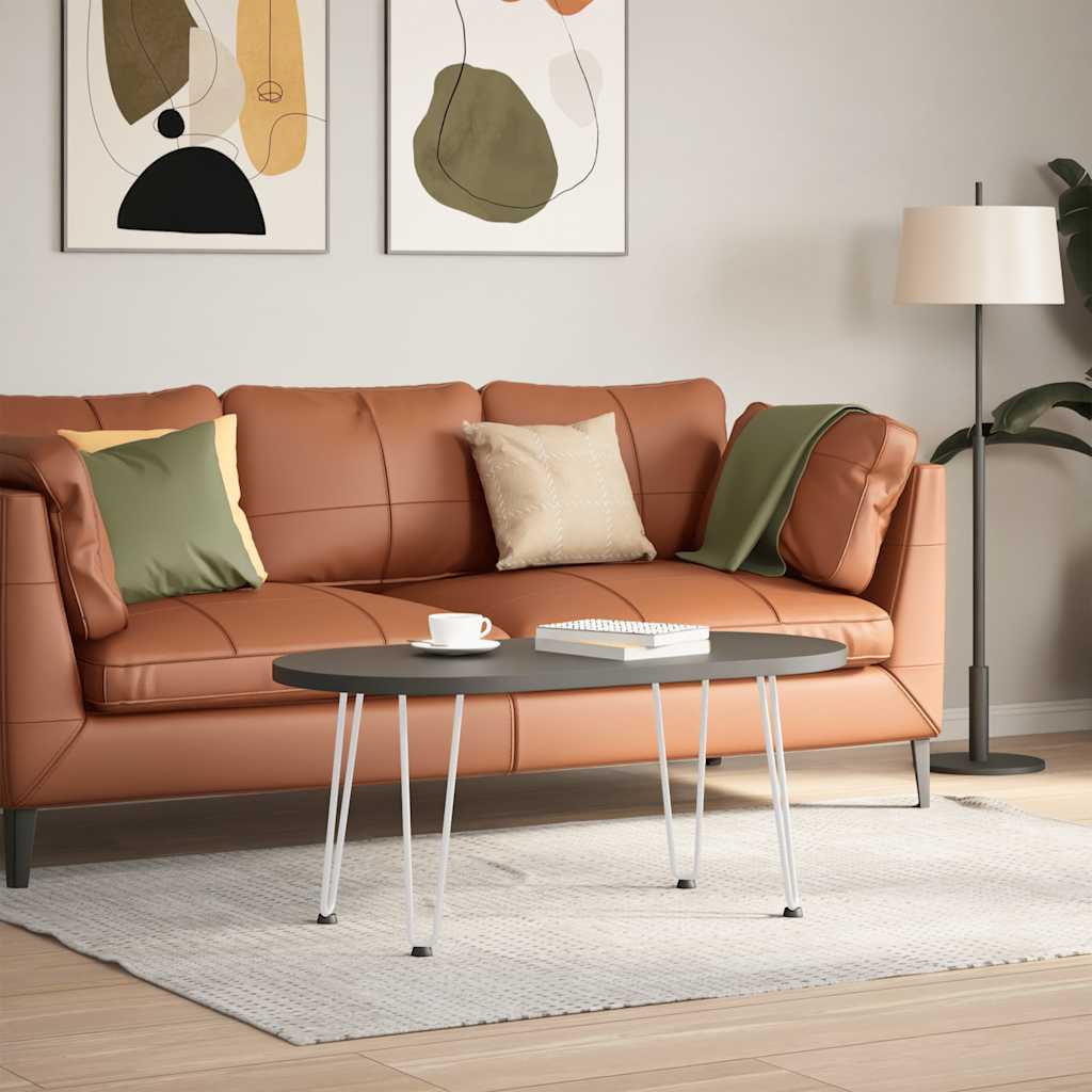 Pieds en épingle à cheveux pour table basse 4 pièces Blanc 42 cm Acier massif - XIOS
