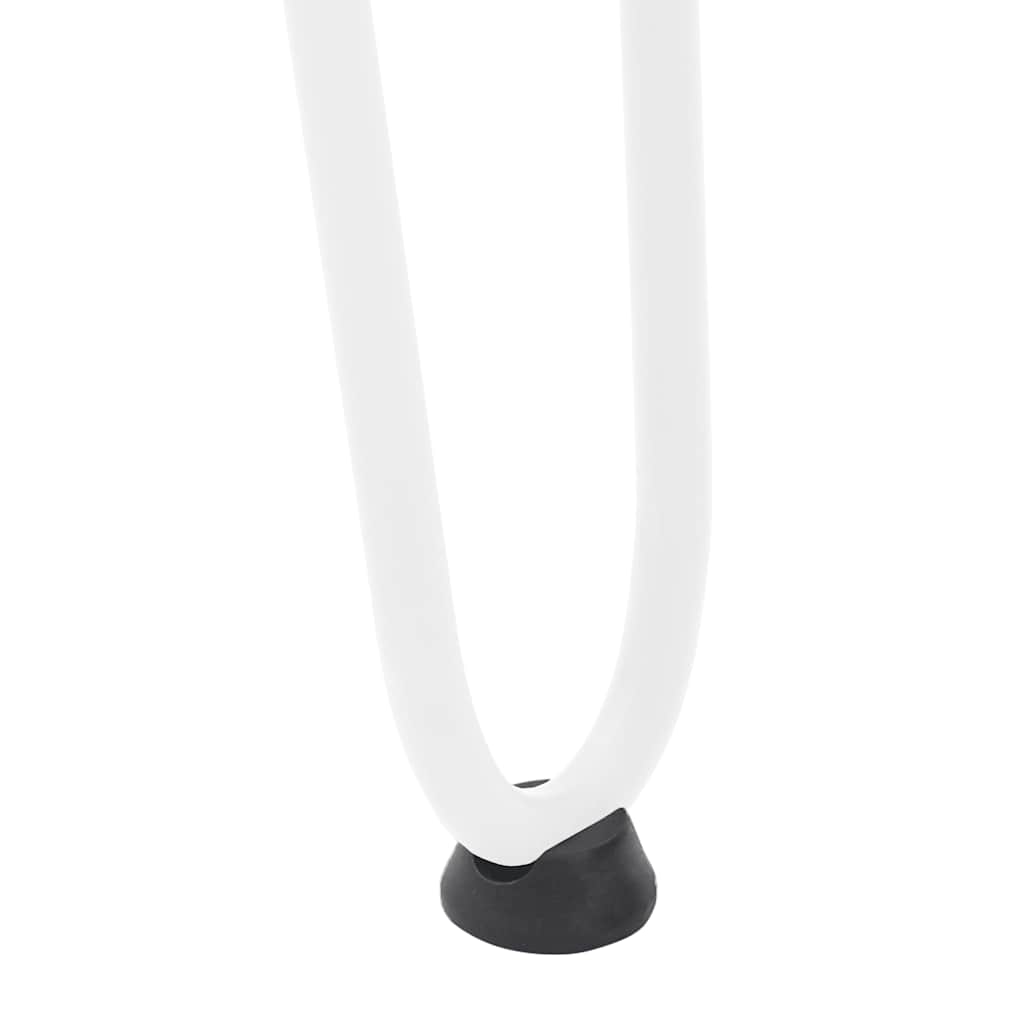 Pieds en épingle à cheveux pour table basse 4 pièces Blanc 42 cm Acier massif - XIOS