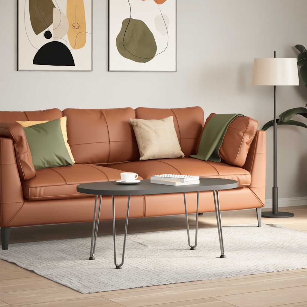 Pieds en épingle à cheveux pour table basse 4 pièces Acier naturel 42 cm Acier massif - XIOS