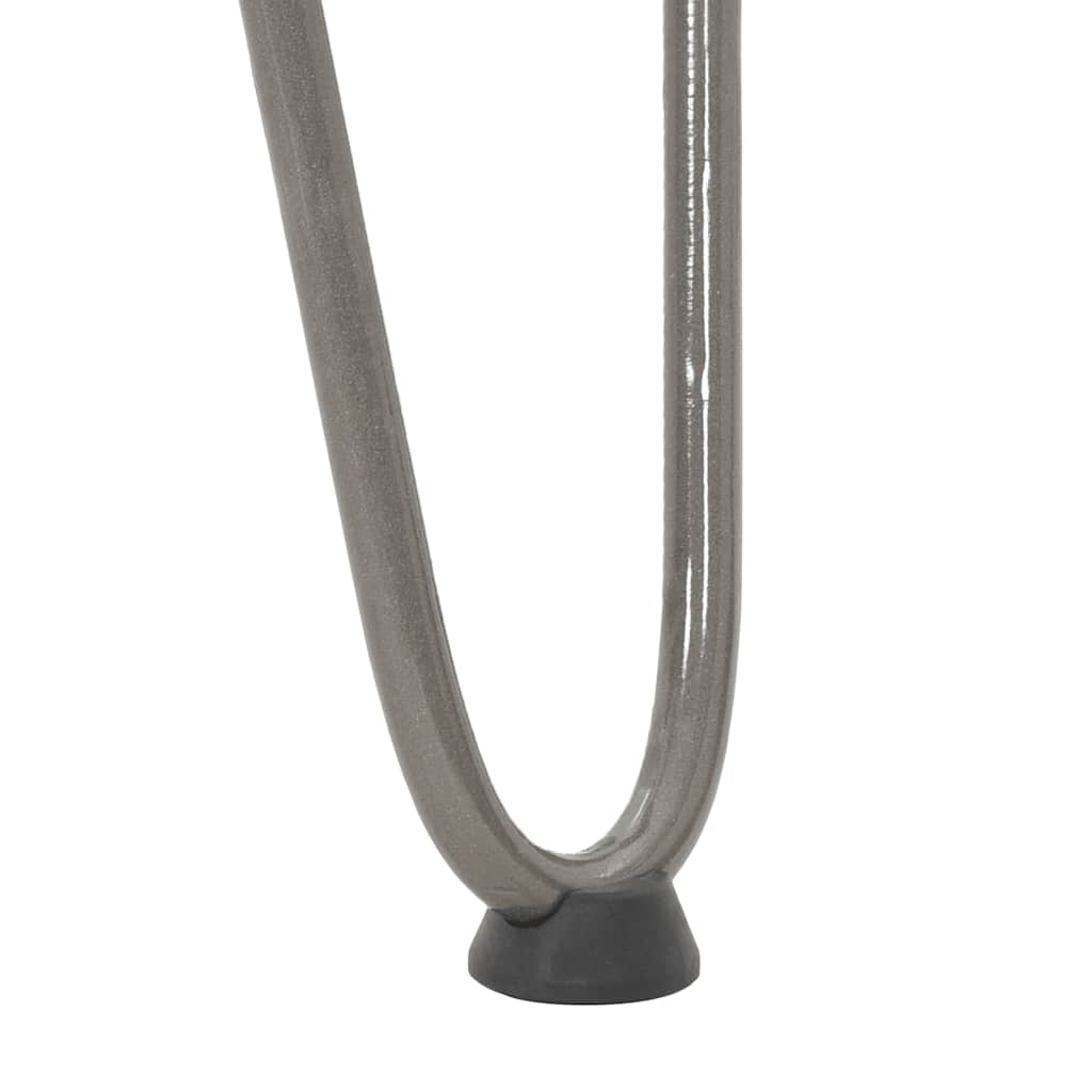 Pieds en épingle à cheveux pour table basse 4 pièces Acier naturel 42 cm Acier massif - XIOS