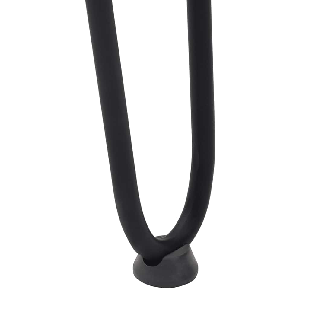 Pieds en épingle à cheveux pour consoles, lot de 4, noir, 72 cm, acier massif - XIOS