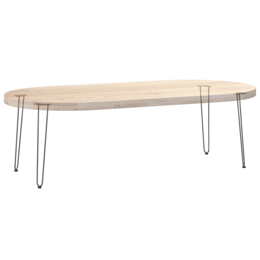 Pieds en épingle à cheveux pour consoles, lot de 4, acier naturel, 72 cm, acier massif - XIOS