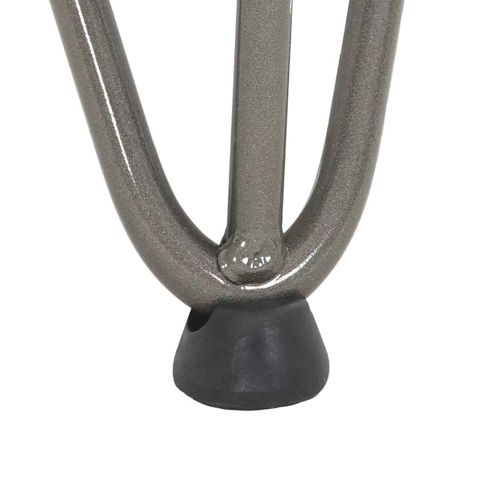 Pieds en épingle à cheveux pour table basse 4 pièces Acier naturel 10 cm Acier massif - XIOS