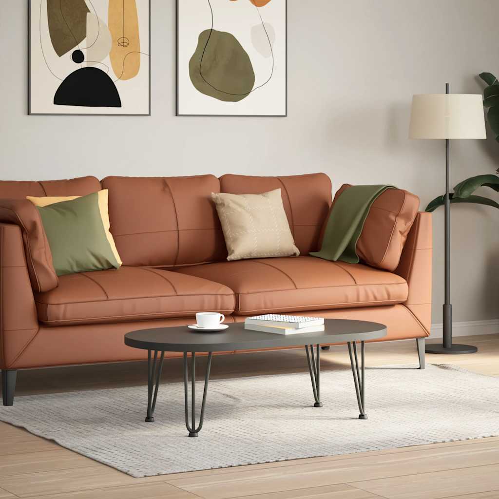 Pieds en épingle à cheveux pour table basse 4 pièces Anthracite 30 cm Acier massif - XIOS