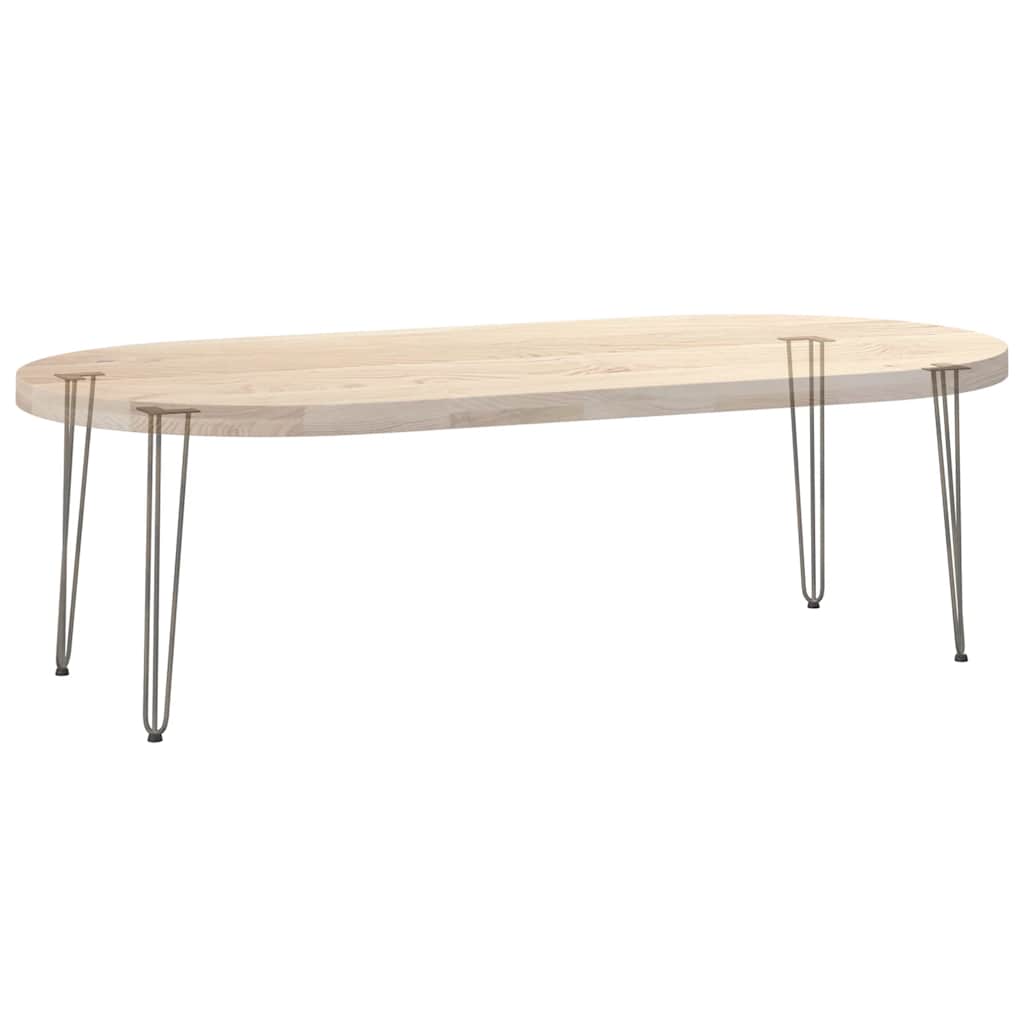 Pieds en épingle à cheveux pour consoles, lot de 4, acier naturel, 72 cm, acier massif - XIOS