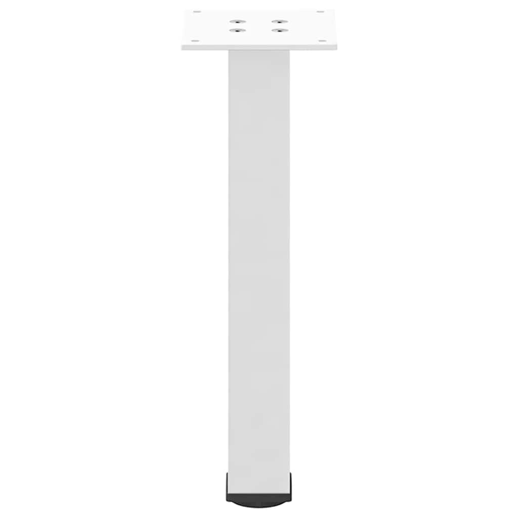 Pieds de table basse 4 pièces Blanc 30-32 cm Acier - XIOS