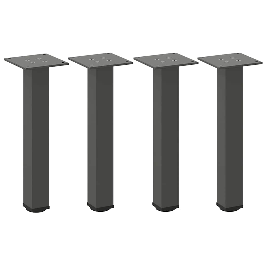 Pieds de table basse 4 pièces Anthracite 30-32 cm Acier - XIOS