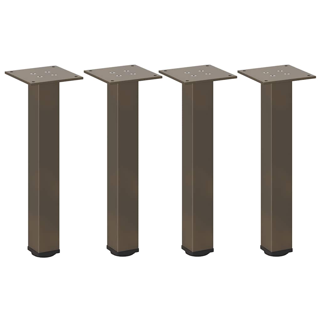 Pieds de table basse 4 pièces Acier naturel 30-32 cm Acier - XIOS