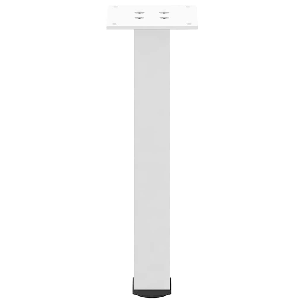Pieds de table basse 4 pièces Blanc 42-44 cm Acier - XIOS