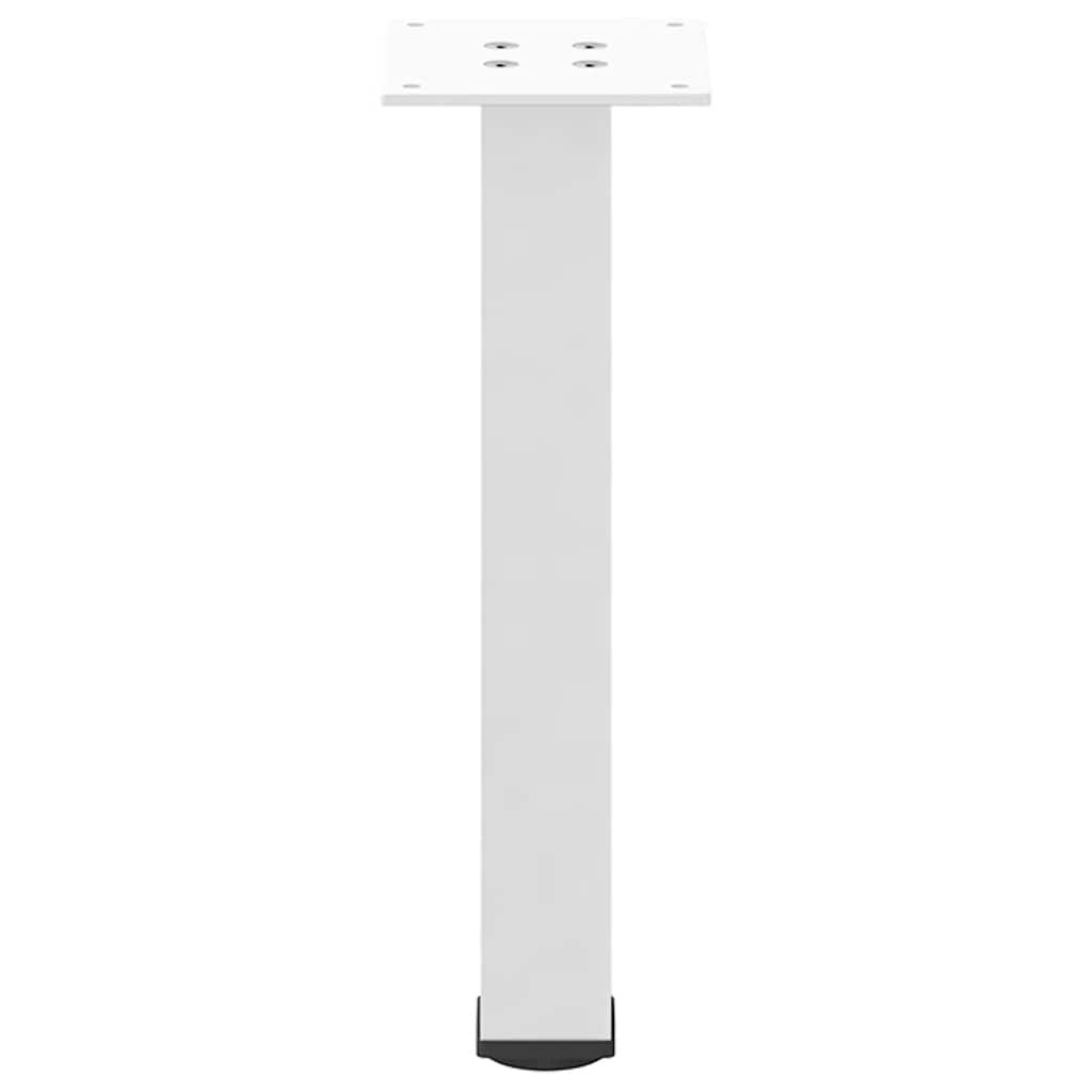 Pieds de table basse 4 pièces Blanc 42-44 cm Acier - XIOS